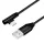 Logilink USB 2.0 Type-C kábel, C/M (90 )   USB-A/M, szövet, fekete, 0,3 m (CU0137)
