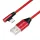 Logilink USB 2.0 Type-C kábel, C/M (90 ) USB-A/M-hez, szövet, 1 m (CU0146)