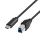 Logilink USB 3.2 Gen1 Type-C kábel, C/M-USB-B/M, fekete, 2 m (CU0163)
