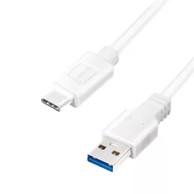   Logilink USB 3.2 Gen1 Type-C kábel, C/M-USB-A/M, fehér, 0,5 m (CU0173)