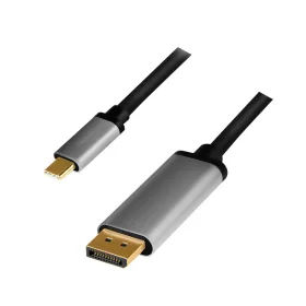   Logilink USB 3.2 Gen1 Type-C kábel, C/M-DP/M, 4K, alu, 1,8 m (CUA0100)
