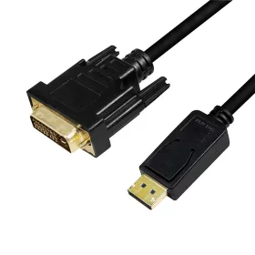   Logilink DisplayPort kábel, DP/M   DVI/M, 1080p, fekete, 3 m (CV0132)