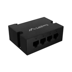   LANBERG KAPCSOLÓ POE HOSSZABBÍTÓ DIN-FE4-AT-30W 1X BEMENET 3X KIMENET GYORS ETHERNET DIN SÍN 30W FÉM KLIPSZEKKEL