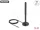 Delock WiFi 6-es antenna RP-SMA-dugó 3 dBi mindenirányú RG-174 csatlakozó kábellel 3 m, billenőcsuklóval és mágneses alappal, fekete színű (DL-10039)