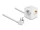 Delock Kibővítő csatlakozó kocka 3 irányú gyerekzárral és USB PD 3.0 töltővel 20 W, 1,5 m hosszú kábellel, fehér színű (DL-11502)