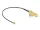 Delock Antenna kábel RP-SMA 90  PCB anya válaszfali csatlakozóval apa I-PEX Inc., MHF  I-dugó 1.13 15 cm menethossz 15 mm (DL-12039)