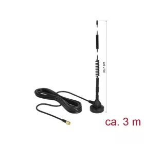   Delock LTE antenna SMA-dugó 5 dBi irányítatlan, rögzített, mágneses talppal és csatlakozókábellel (R (DL-12427)