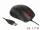 Delock Ergonomikus tervezésu, öt gombos, USB-s optikai egér - balkezeseknek (DL-12548)