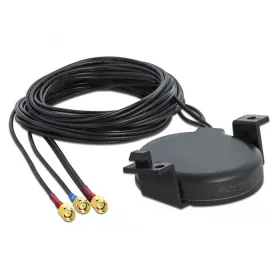   Delock LTE MIMO GNSS antenna 3 db. SMA apa RG-174, 3 m hosszú, csavarmenetes (DL-12700)