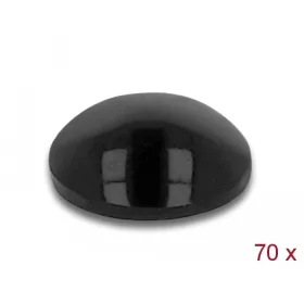   Delock Gumi alátét öntapadós 8 x 3 mm 70 db. fekete (DL-18308)