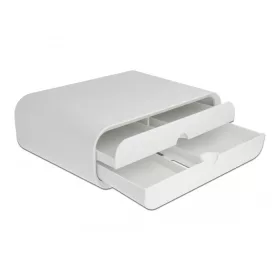 Delock Monitor állvány két fiókkal, fehér (DL-18325)