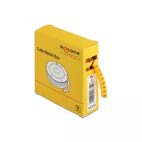 Delock 500 db. sárga kábeljelző doboz No. 0 (DL-18354)