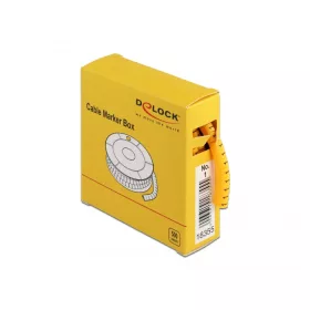 Delock 500 db. sárga kábeljelző doboz No. 1 (DL-18355)