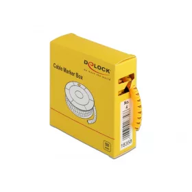 Delock 500 db. sárga kábeljelző doboz No. 4 (DL-18358)