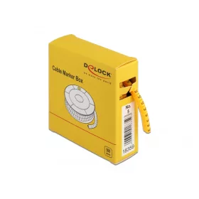 Delock 500 db. sárga kábeljelző doboz No. 5 (DL-18359)