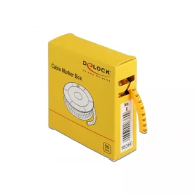 Delock 500 db. sárga kábeljelző doboz No. 6 (DL-18360)