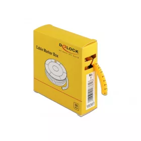 Delock 500 db. sárga kábeljelző doboz No. 7 (DL-18361)