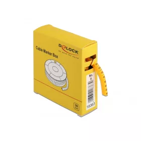 Delock 500 db. sárga kábeljelző doboz No. 9 (DL-18363)