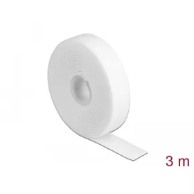   Delock Velcro fehér ragasztó szalag guriga Hx 3 m x Sz 20 mm (DL-18380)