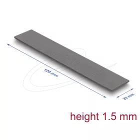   Delock Hővezető párna 120 x 20 x 1,5 mm M.2 modulokhoz 3,0 W/mK