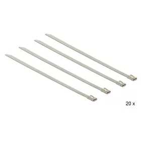   Delock Rozsdamentes acél kábelkötegelők, 150 x 4,6 mm (H x Sz), 20 darab (DL-18630)