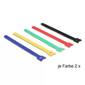   Delock Hurkolható rögzítők, 240 x 12 mm (H x Sz), 10 darab, színes (DL-18636)