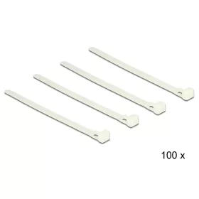   Delock Kioldható kábelkötegelők, fehér szín, 150 x 7,2 mm (H x Sz), 100 darab (DL-18638)