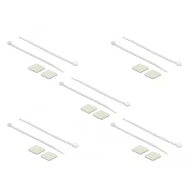   Delock Kábelkötegelő talp 25 x 25 mm, kábelkötegelővel, melynek hossza 150 mm x szélessége 3,6 mm fe (DL-18677)