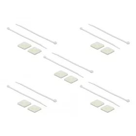   Delock Kábelkötegelő talp 30 x 30 mm, kábelkötegelővel, melynek hossza 200 mm x szélessége 4,8 mm fe (DL-18678)