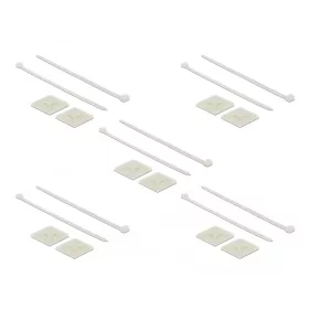  Delock Kábelkötegelő talp 40 x 40 mm, kábelkötegelővel, melynek hossza 250 mm x szélessége 7,2 mm fe (DL-18679)