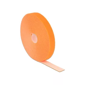   Delock Hurkolható rögzítok, 10 m x 20 mm (H x Sz) tekercs, narancssárga (DL-18748)