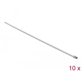  Delock Rozsdamentes acél kábelkötegelők, 500 x 4,6 mm (H x Sz), 10 darab (DL-18770)