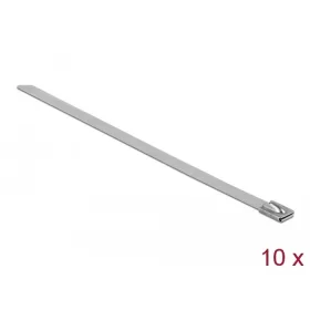  Delock Rozsdamentes acél kábelkötegelők, 200 x 7,9 mm (H x Sz), 10 darab (DL-18771)