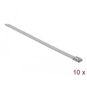   Delock Rozsdamentes Acél Kábelkötegek Hossza 150 x Szélesség 7,9 mm 10 db. (DL-18775)
