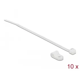  Delock Fehér színű, összekapcsoló pánt készlet 4,8 mm H 150 x Sz 2,5 mm kábelekkel (DL-18861)