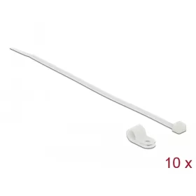   Delock Fehér színű, összekapcsoló pánt készlet 6,4 mm H 200 x Sz 3,6 mm kábelekkel (DL-18863)