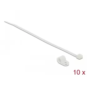   Delock Fehér színű, összekapcsoló pánt készlet 7,9 mm H 250 x Sz 3,6 mm kábelekkel (DL-18865)