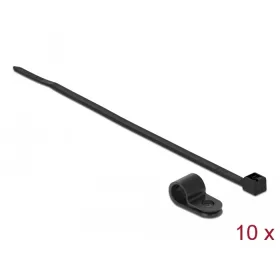   Delock Fekete színű, összekapcsoló pánt készlet 7,9 mm H 250 x Sz 3,6 mm kábelekkel (DL-18866)