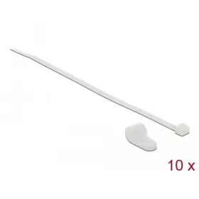   Delock Fehér színű, összekapcsoló pánt készlet 12,7 mm H 300 x Sz 4,8 mm kábelekkel (DL-18869)