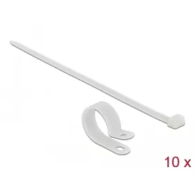   Delock Fehér színű, összekapcsoló pánt készlet 25,4 mm H 300 x Sz 7,2 mm kábelekkel (DL-18875)
