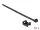 Delock Fekete csavart biztosító foglalat készlet 23 x 16 mm H 150 x Sz 7,2 mm kábellel (DL-18886)