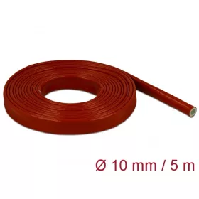   Delock Tűzvédelmi szilikon borítású takarás 5 m x 10 mm piros (DL-18898)