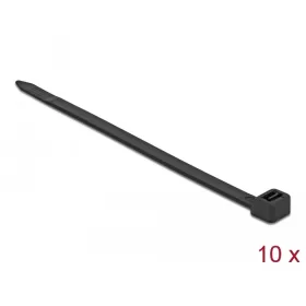   Delock Kábelkötegelő 550 x 8,8 mm (H x Sz), 10 darab fekete (DL-18991)