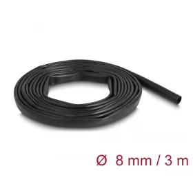   Delock PVC szigetelő borító cső 3 m x 8 mm fekete (DL-19000)
