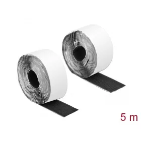   Delock Velcro öntapadó tépőzáras szalag-szett, H 5 m és Sz 50 mm fekete (DL-19073)