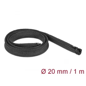   Delock Befont karmantyú zipzáras szorítóval 1 m x 20 mm-es fekete (DL-19103)