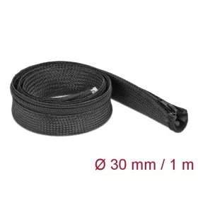   Delock Befont karmantyú zipzáras szorítóval 1 m x 30 mm-es fekete (DL-19165)