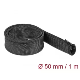   Delock Befont karmantyú zipzáras szorítóval 1 m x 50 mm-es fekete (DL-19166)