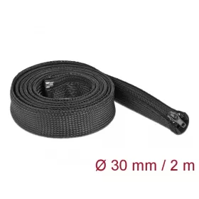   Delock Befont karmantyú zipzáras szorítóval 2 m x 30 mm-es fekete (DL-19168)