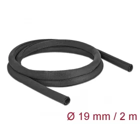   Delock Szőtt önzáródó karmantyú 2 m x 19 mm-es, fekete (DL-19179)